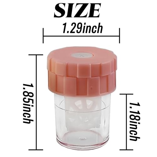 ROYHOO 10PCS Manually Contact Lens Washer Cleaner, Lens Cleaning Container for Everyday Use, Contact Lens Cases, Contact Lens Soak Storage Kit for Travel Home - Thumbnail 2