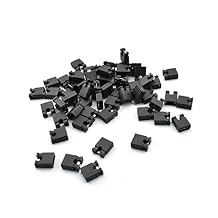 ZYAMY 30pcs 2.54mm Black Jumper Caps Standard Circuit Board Jumper Cap Shunts Short Circuit Connection Pin Blocks