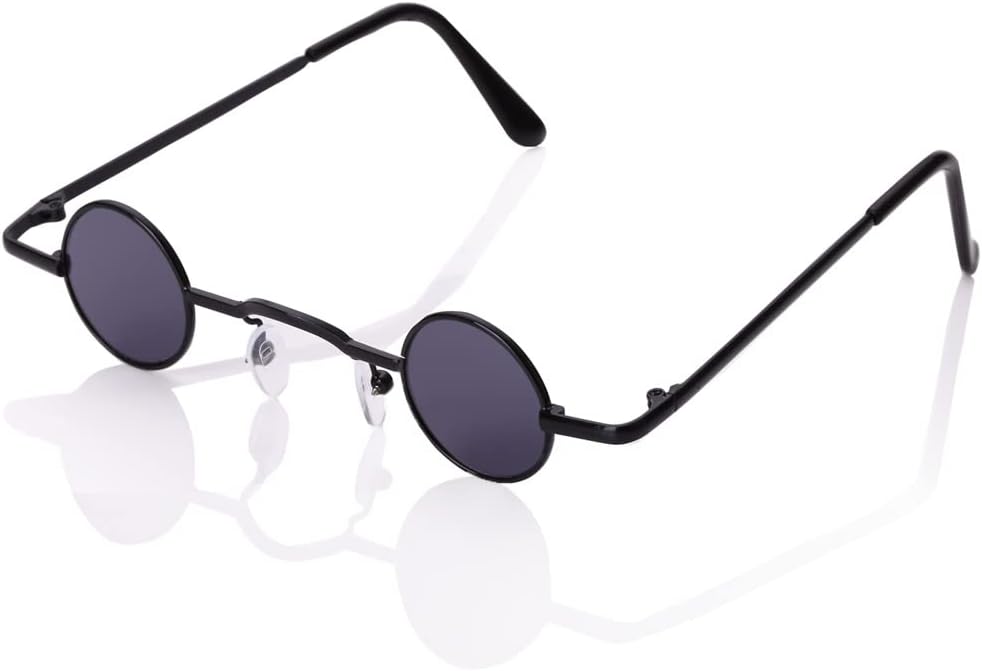 Retro Glasses Out-of-The-Ordinary Sunglasses with Extremely Small Lenses Unisex