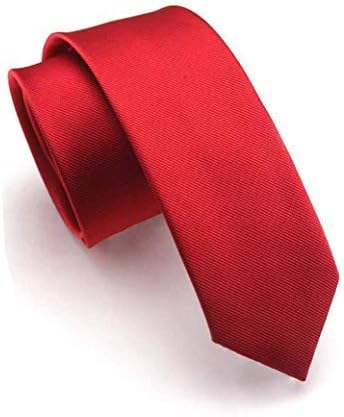 JEMYGINS 2.4" Solid Color Skinny Tie Slim Necktie for Men (6cm)