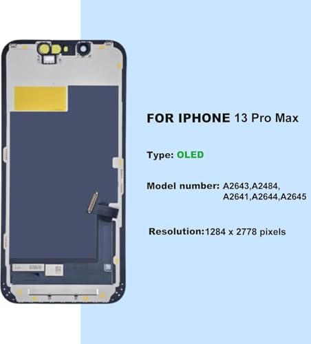 Bloc écran OLED iPhone 13 Pro Max de qualité supérieure avec vitre et adhésif - 7