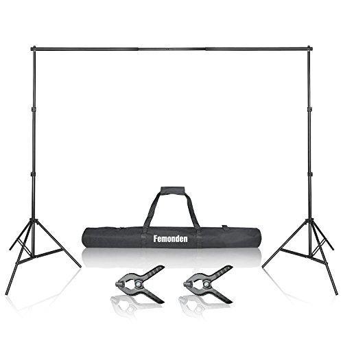 Photo Video Studio 10Ft Adjustable Backdrop Support System Stand Kit with Background stand and Backdrop Holders