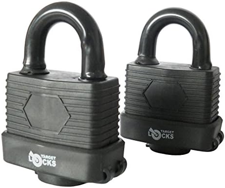 Smiths F-20282 Pack of 2 - Heavy Duty Waterproof Padlock - Ideal for Home, Garden Shed, Outdoor, Garage, Gate Security