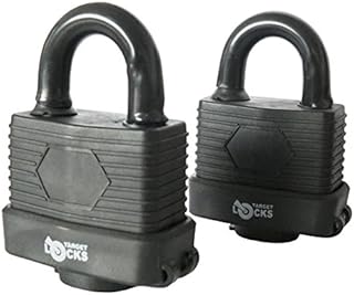Smiths F-20282 Pack of 2 - Heavy Duty Waterproof Padlock - Ideal for Home, Garden Shed, Outdoor, Garage, Gate Security