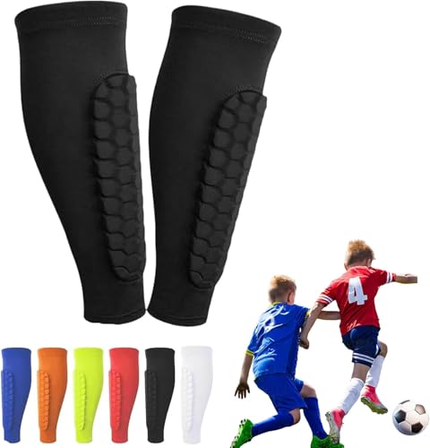 Protection Tibia Ski, Protege Tibia Ski, Tibias De Football, Protège Tibia Foot, 1 Paire De Protège-Tibias Adaptés pour Les Sports De Plein Air, Équipement De Protection Sport (Noir, L)