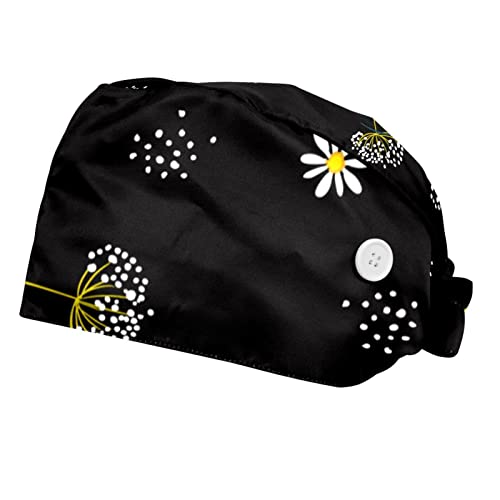 Casquette pour hommes femmes avec motif de fleurs confort de travail