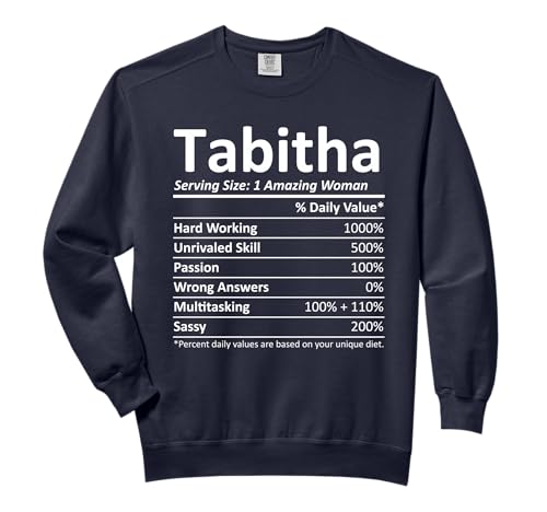 TABITHA Nutrition Personalized Name Funny Comfort Colors Adult Sweatshirt