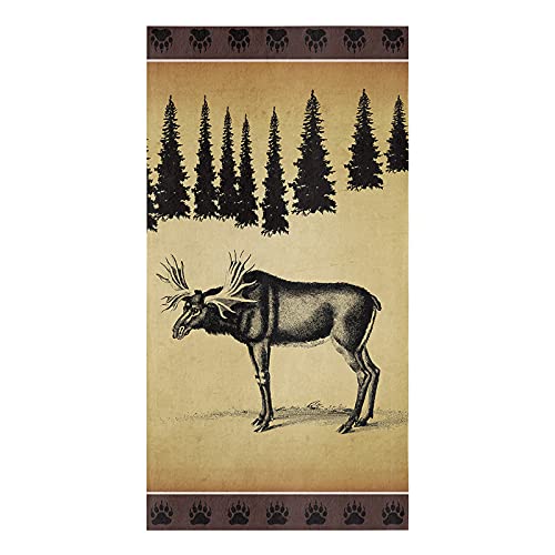 Kitchen Towels Set Vintage Farm Animal Dish Towel Reindeer Farmhouse Pine Tree Dishcloths 1 Pack, 18X28 Inches Absorbent Soft Cotton Dish Cloths Bar Towels & Tea Towels #TOP17