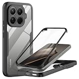 MQERYBV Etui kompatybilne z Xiaomi 15T Pro 5G 6,83", pełna ochrona 360°, odporne na uderzenia etui na telefon komórkowy, przezroczyste, wytrzymałe, silikonowe etui typu bumper, z wbudowaną ochroną