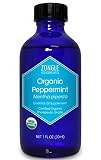 Zongle USDA Certified Organic Peppermint Oil, Safe to Ingest, Mentha Piperita, 1 OZ