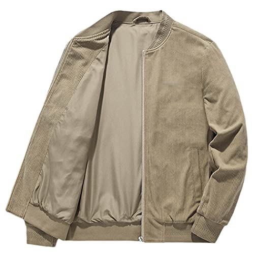 Veste cargo en velours côtelé orange pour homme en taille XXXL pour le printemps