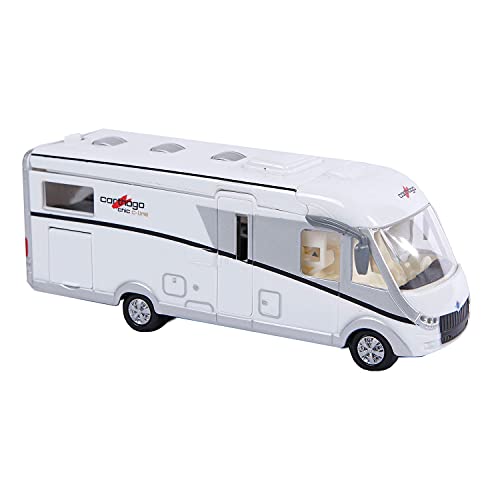 Kids Globe Carthago Camper 510008 Jouet en forme de camping-car, caravane, 16 cm, avec feux, moteur à friction,...