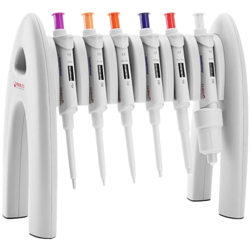 4E's USA Pipette Rack 6-Slot Compact Universal Lab Micropipette Holder