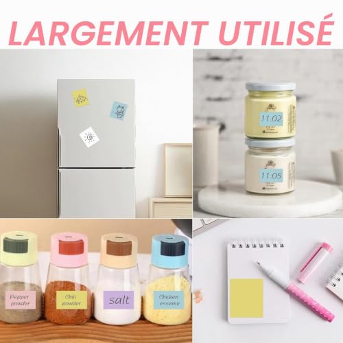 Crynvor 20 Rouleaux Papier Mini Imprimante Thermique, Rouleau Appareil Photo Instantanés Enfant, Appareil Photo Impression Papier, Recharge d'Impression Thermique Auto-Adhésif (57 x 25 mm) – vue 7