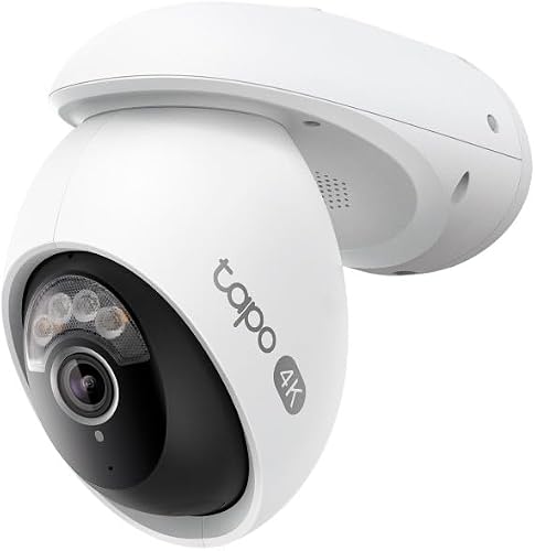 TP-Link Sécurité Pan/Tilt Extérieure, Caméra WiFi, 4K 8MP…