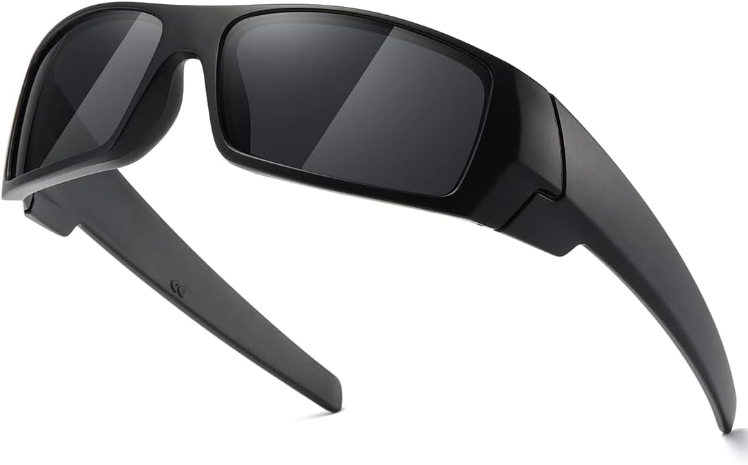 Polarized Sunglasses Men Womens Trendy Retro Sports Rectangular Wrap Around Vintage Shot Shield