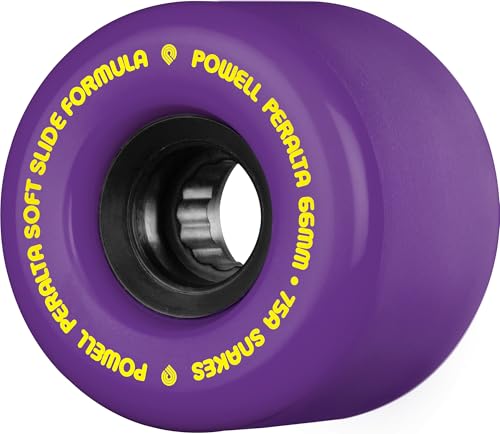 Powell Peralta Snakes Skateboard Wheels, 66mm, 75A, Purple