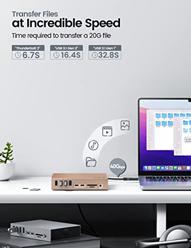Yottamaster 40Gbps USB 4 Dock Compatible with Thunderbolt 3/4 - Image 3