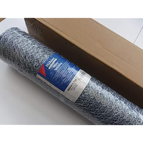 Astone heavy duty galvanised wire netting 900mm wide, 10m long, 13mm mesh 22g wire Cover