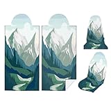 Car Seat Towel Cover After Gym, Car Seat Cover Towel – Sweatproof, Washable, Non-Slip Cover for Cars, SUVs (2 Pack, Yosemite)
