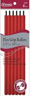 Annie Flex Grip Rollers 1/2 Inch Extra Long Red