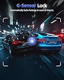 CIEVIE Dash Cam Front and Rear, 4K Dashcam with 64GB SD Card, 1.5'' IPS Display Dual Car Camera with 5GHz Wi-Fi, 24/7 Parking Mode, G-Sensor, Night Vision, 170° Wide Angle, Loop Recording, App Control - Image 6