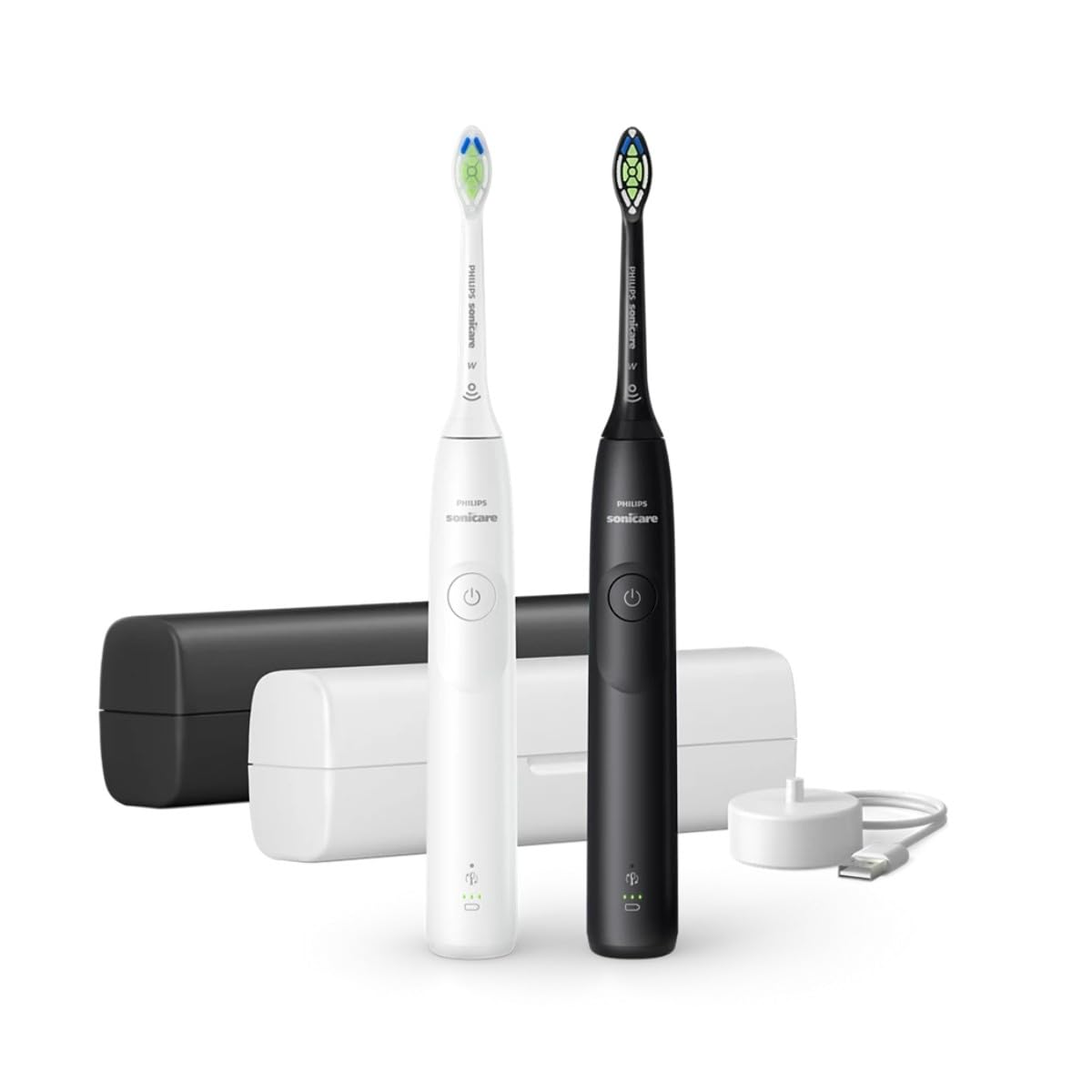 Spazzolino Da Denti - Philips - HX7109/01 - Sonicare - Doppio Manico Serie 5300 - Bianco E Nero - Elettrico-image