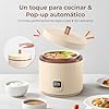 TOKIT Olla Arrocera Pequeña Multifunción PRO 1,5 L con Botones de Pantalla Táctil para 1 a 3 Personas, Arrocera antiadherente para interiores con revestimiento de cerámica (Beige) Reiskocher #1