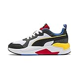 Außensohle: Gummi Puma Unisex X-ray Jr Leichtathletik-Schuh, Weiß Schwarz-Dunkel Schatten-Löwenzahn-H, 37 EU