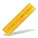 Produktbild Aristo Isonorm Schriftschablone gerade Mittelschrift (5,0 mm, H-Profil, Typ B, formstabiler PET-Kunststoff) orange-transparent