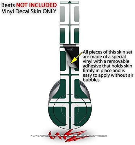 Skin Decal Wrap Works with Original Beats Solo HD Headphones Squared Hunter Green Skin Only (Headphones NOT Included)
