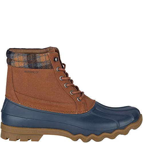 Sperry Brewster Boot Seasonal Tan/Navy/Plaid 12 M (D)