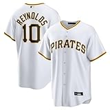 Outerstuff Bryan Reynolds Pittsburgh Pirates #10 MLB Kids Youth 4-20 White Home Player Jersey - Size 18-20