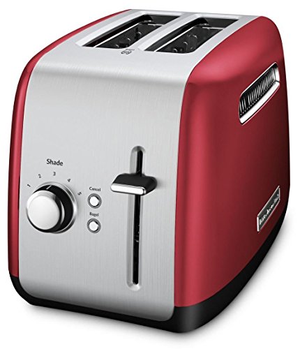 KitchenAid 2-Slice Toaster with Manual Lift Lever | Empire Red (Renewed)