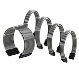 [Dual 8/6 P] 2x dual 6+2-P GPU Stromkabel, in einem Paket gebündelt. Für 6-P oder 8-P GPU Konfigurationen geeignet. Beinhaltet auch 24-P Motherboard Leistung und 4+4 CPU Stromkabel.