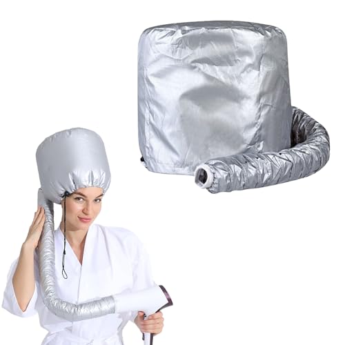 ZALHIN Casque de séchage pour sèche-Cheveux, Bonnet de Sèche Cheveux Style Casque Sèche, pour Coiffure, Soin en Profondeur et séchage des Cheveux, Noir
