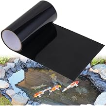 60x 8 Pond Liner Seam Tape Single Sided PVC Waterproof Adhesive Tape for EPDM Liners Waterproof Pond Repair Kit Thickened Peel and Stick Seam Tape for Outdoor Roof Garden Cover Patch Repair