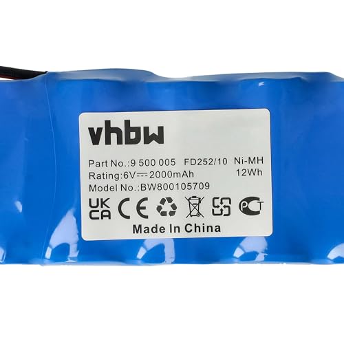 vhbw Ni-MH accu 2000mAh (6V) voor gereedschappen Somfy K8, Somfy K10, Somfy K12 zoals Bosch 9 500 005, 9000163, FD252/10. - Afbeelding 6