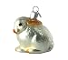 Old World Christmas Cottontail Bunny Glass Blown Ornament, White