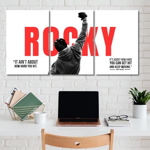 Image of Good Hope - Hollywood Movie Rocky Balboa Motivational Split Poster 12x18 Inch - Rocky Motivation Quote Wall Decor Boxing Inspiration Posters for Livingroom Bedroom Gym & Workout Room Office Decoration Painting (without frame framed)