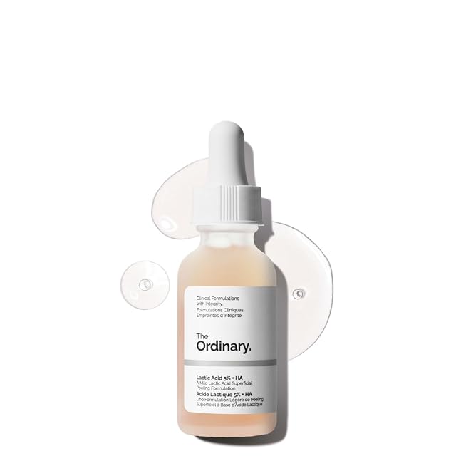 The Ordinary Lactic Acid 5 Hyaluronic Acid 2 Gentle Exfoliating Serum for Smoother Skin