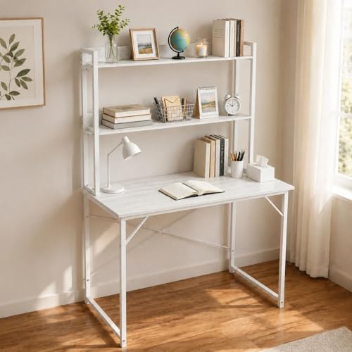 �q���� komaitoma �p�\�R���f�X�N ��I�t�� ���b�N�t���f�X�N ���[��̌^ �ȃX�y�[�X ���s��55cm �ؖڒ� �w�K�� �׋��� �ݑ�[�N �������[�� (�z���C�g, ��60×���s55cm)