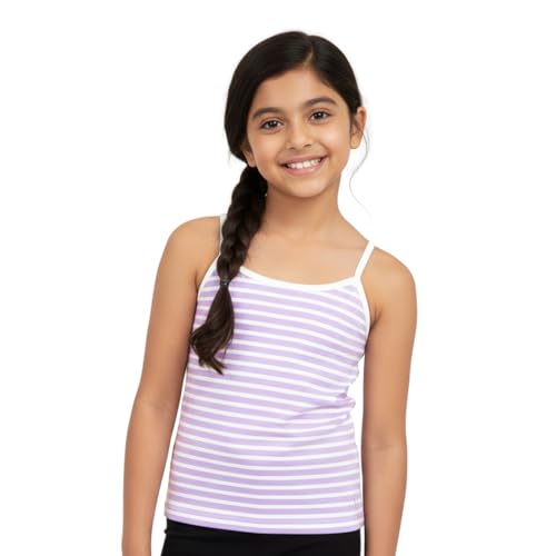 Image of YouGotPlanB Cotton Padded Camisole | Pack of 1 | Ages 8-16 Years | Built-in Light Padding | Full Coverage | Perfect for School