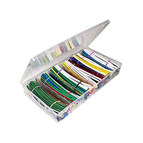 Tubo Organizador Cables Plástico Flexible, 315 PCS Kit DE Tubo Contenido con Caja Calor STARLE CALENTE 7 Colores Diámetro 1-3.5mm