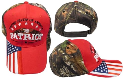 Gorra USA American Patriot Trump 45 47 2024 rojo camuflado miniatura 1