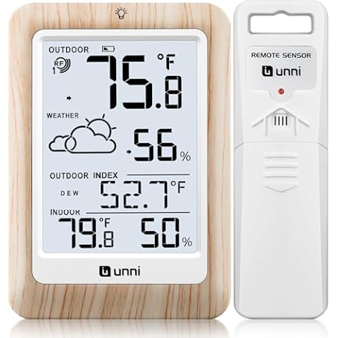 U UNNI Indoor Outdoor Wireless Thermometer Cover
