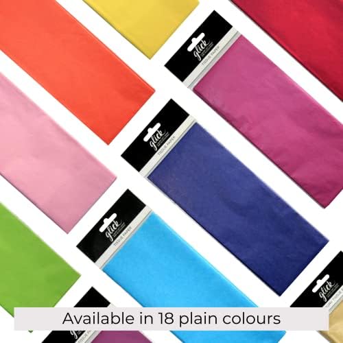 Glick Six Sheets Luxury Tissue Paper, Multipack (6) Light Pink/ Lilac/ Pale Blue Large Sheets, Perfect for Gift Wrapping, Art & Crafts, 750 x 500 mm, Pink, Lilac & Baby Blue (TPM02)
