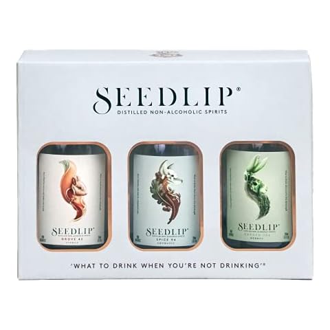 Seedlip Non-Alcoholic Spirit Trio Gift Box, 3 x 20cl Cover