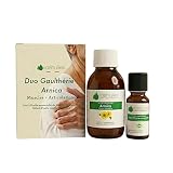 VOSHUILES   Duo Huile Essentielle de Gaulthérie Couchée 10ml et Huile Végétale Neutre de Fleurs d'Arnica 100ml   100% Pure et Naturelle   Parfum Stimulant   HEBBD