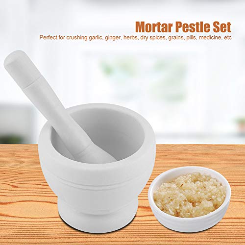 Mortar Pestle Set, Manual Plastic Garlic Grinder Spices Herbs Mortar Pestle Set Grinding Bowl Kitchen Tool(#3) #TOP1